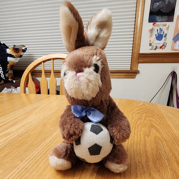 DanDee Collector's Choice Soccer Bunny Stuffed Animal Toy - Picture 2 of 15